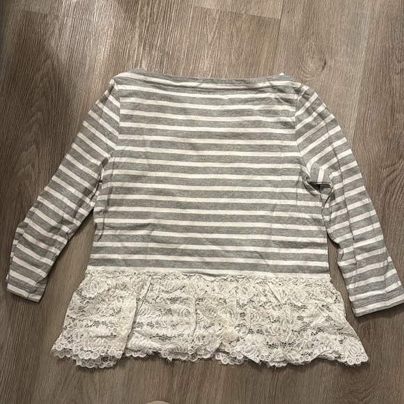 Kate Spade Striped 3/4 Sleeve Top - Picture 2 of 2